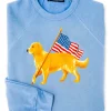 American Golden Sweatshirt- Light Blue