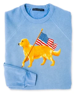 American Golden Sweatshirt- Light Blue