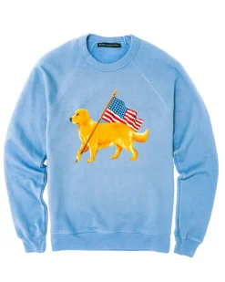 American Golden Sweatshirt- Light Blue