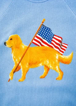 American Golden Sweatshirt- Light Blue