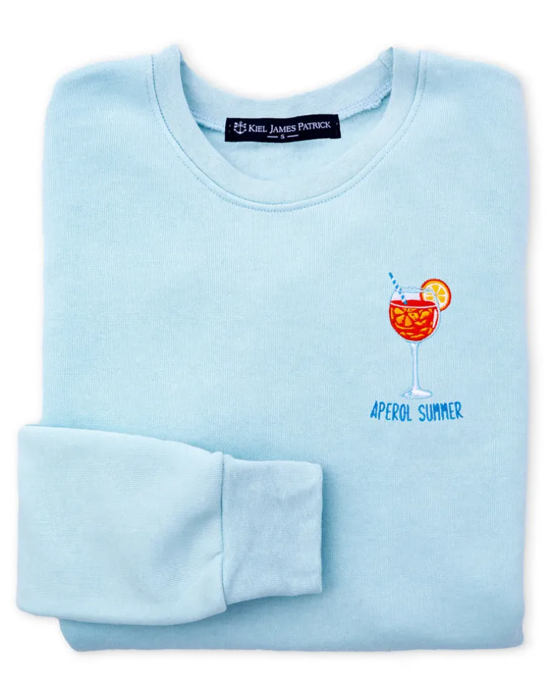 Aperol Summer Sweatshirt- Light Blue