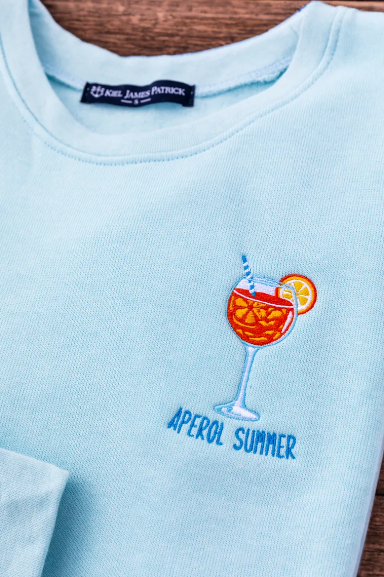 Aperol Summer Sweatshirt- Light Blue