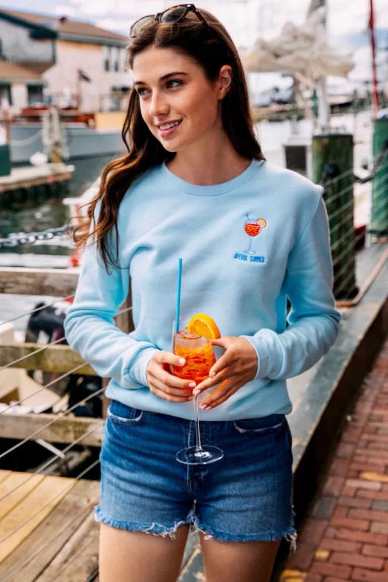 Aperol Summer Sweatshirt- Light Blue