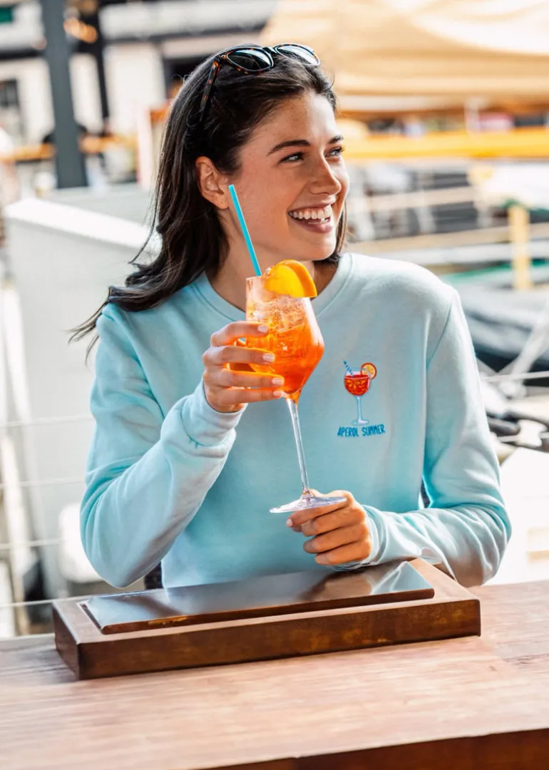 Aperol Summer Sweatshirt- Light Blue