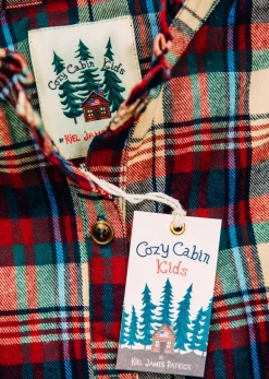 Apple Cinnamon Kids Flannel Dress