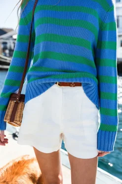 Bellport Striped Sweater- Women's