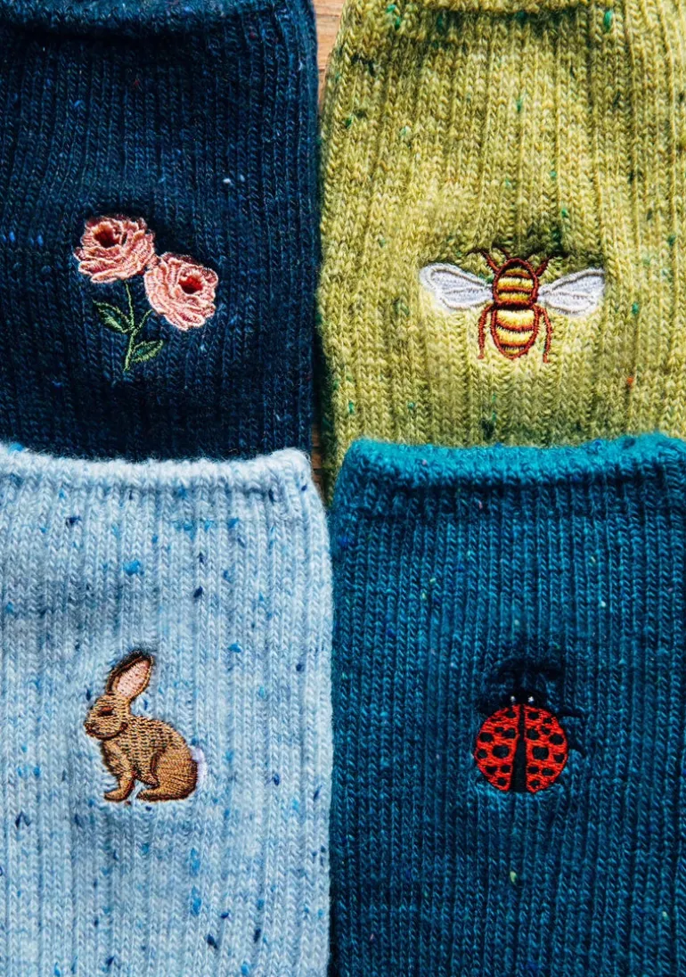 Bumblebee Donegal Socks