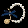 Classy Girls Wear Pearls Monogram Bracelet
