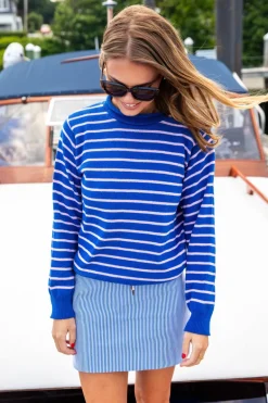 Coastal Cobalt Rollneck Sweater