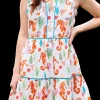 Coral Seahorse Dress