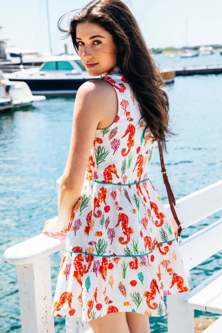 Coral Seahorse Dress
