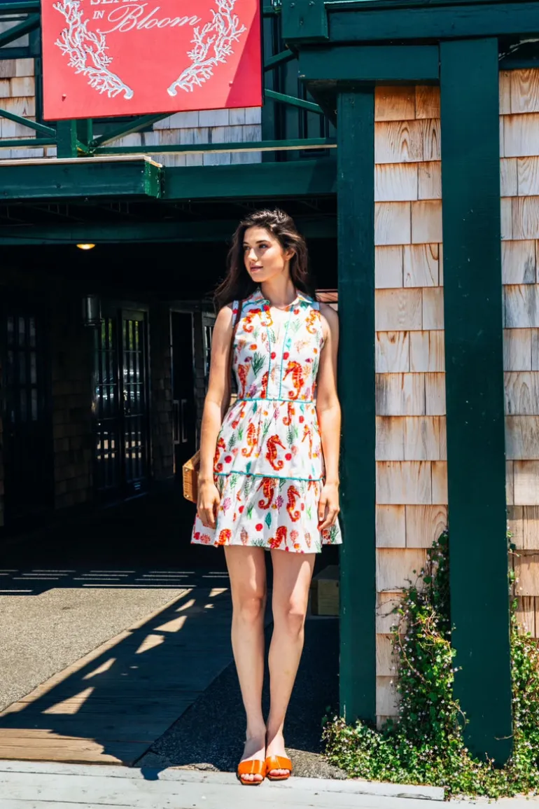Coral Seahorse Dress
