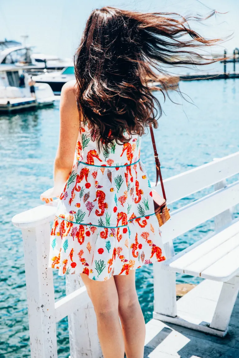 Coral Seahorse Dress
