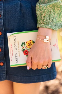 Golden Tide Pearl Knot Bracelet