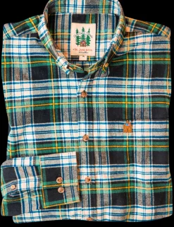 Green Mountain View Flannel Shirt - Men's