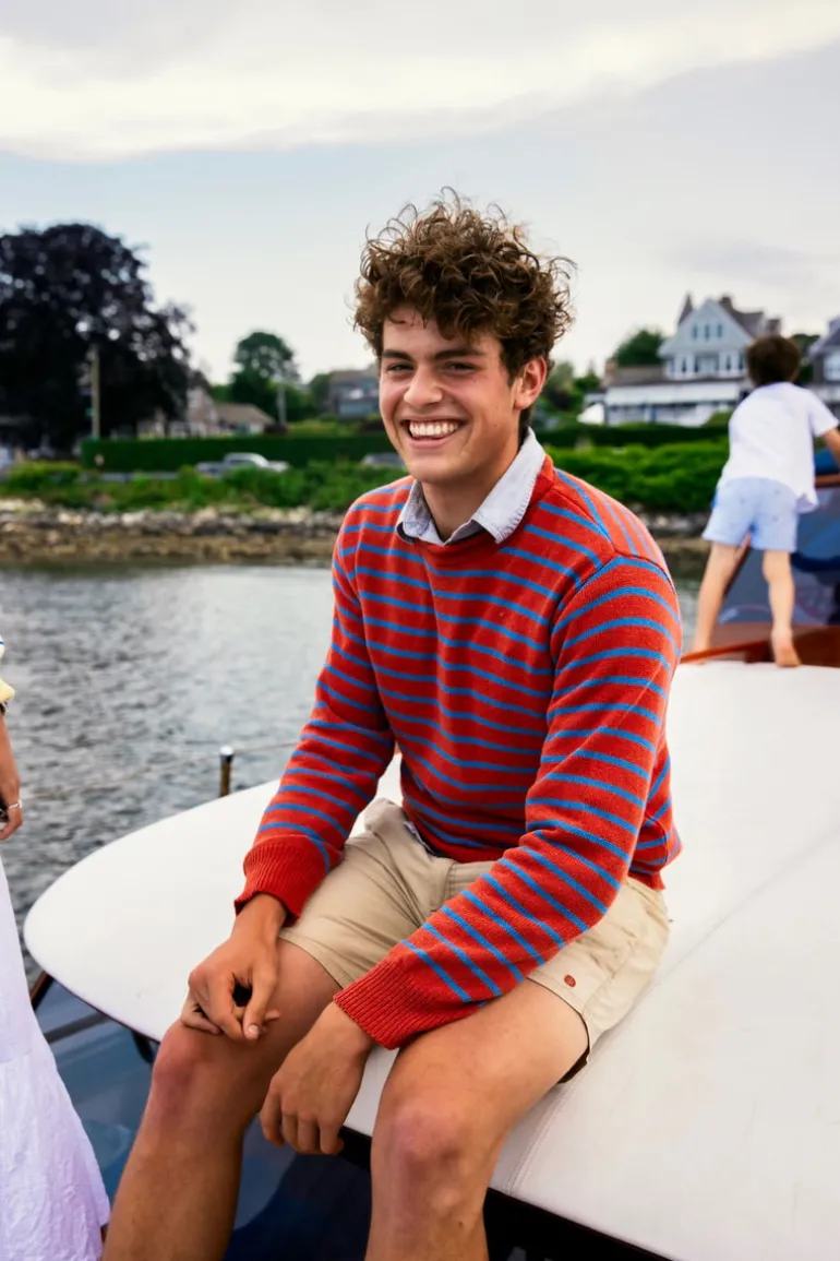 Harrison Striped Rollneck Sweater- Men's