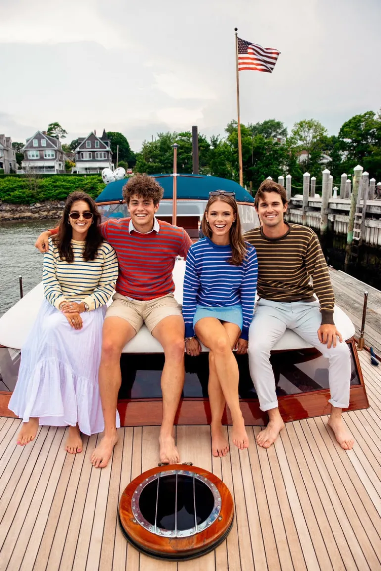 Harrison Striped Rollneck Sweater- Men's