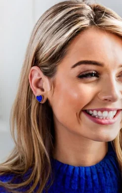 Heart of the Sea Earrings - Cobalt