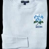 Hydrangea Monogram Sweater