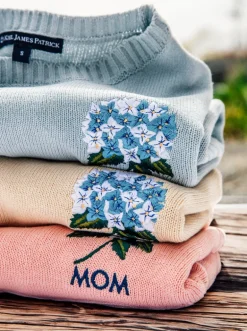 Hydrangea Monogram Sweater