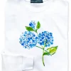 Hydrangea Bloom Sweatshirt- White