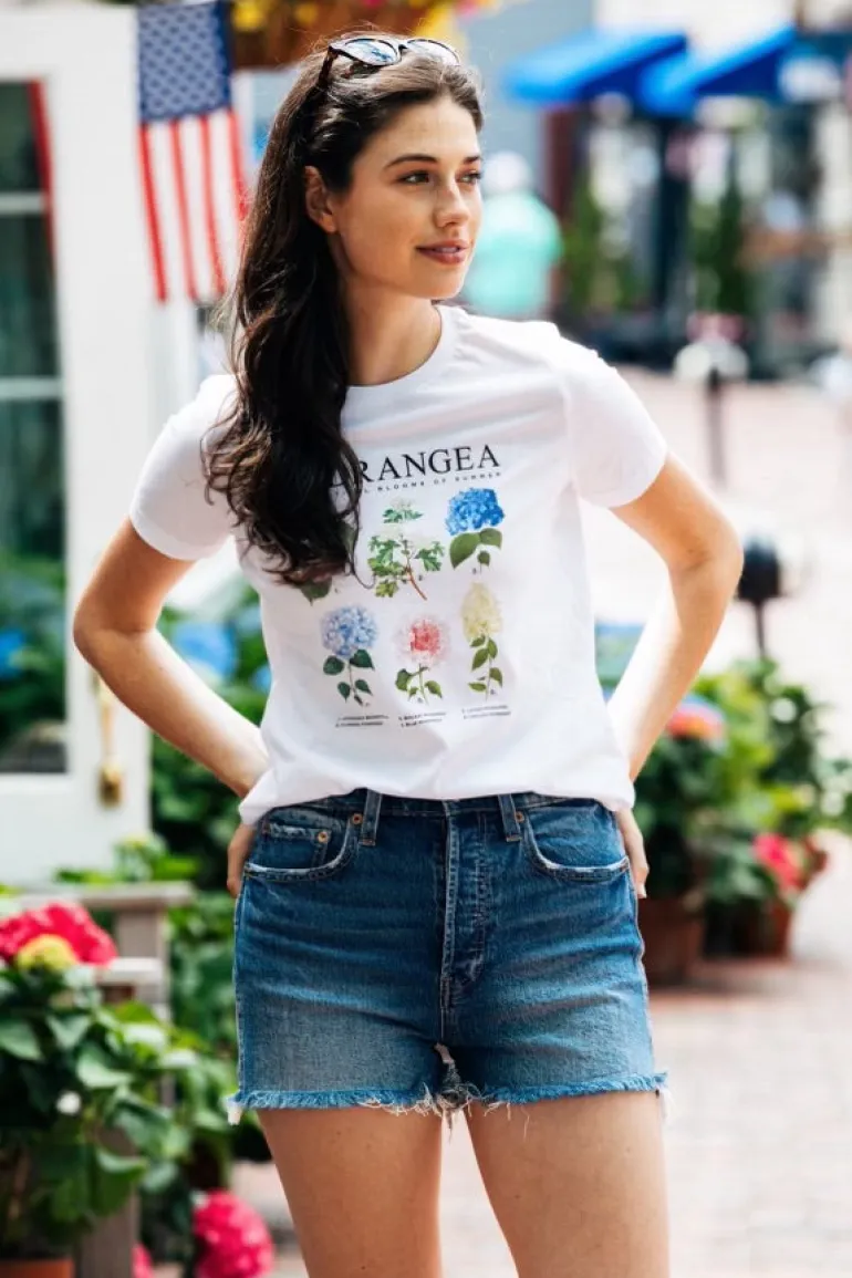 Hydrangea Blooms T-Shirt- Women's