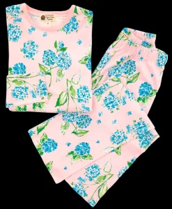 Hydrangea Garden Long Sleeve Pajama Set
