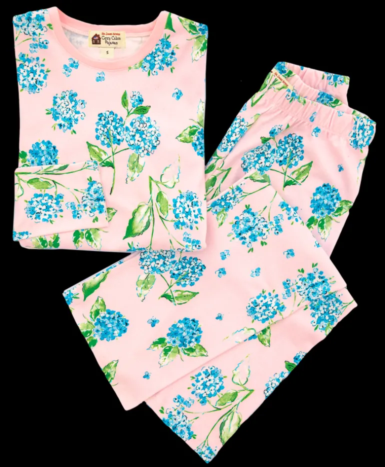 Hydrangea Garden Long Sleeve Pajama Set