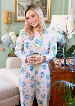 Hydrangea Garden Long Sleeve Pajama Set
