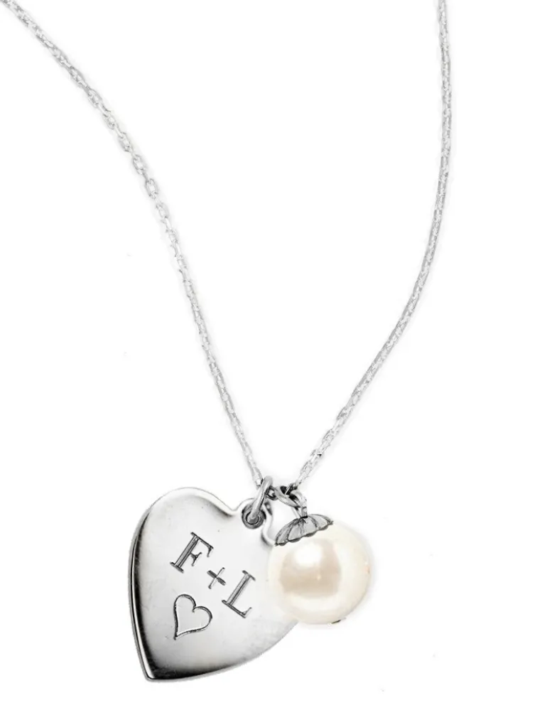 I Heart Pearls Silver