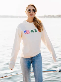 Irish American Sweatshirt - Cream
