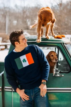 Irish Shamrock Flag Sweater