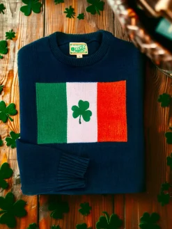 Irish Shamrock Flag Sweater