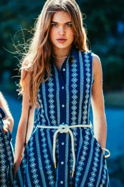 Isabella Floral Embroidered Shirtdress