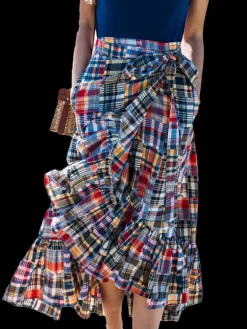 Jacqueline Patchwork Madras Skirt