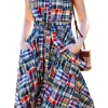 Jacqueline Patchwork Madras Shirtdress
