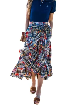 Jacqueline Patchwork Madras Skirt