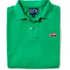 Jeep® x KJP Classic Wagoneer Pique Polo Shirt in Green
