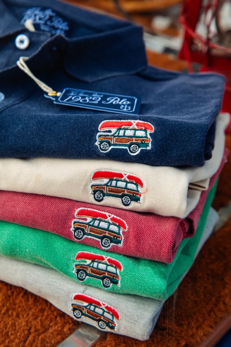 Jeep® x KJP Classic Wagoneer Pique Polo Shirt in Green