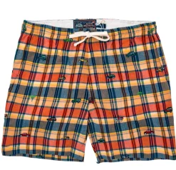 Jeep® x KJP Embroidered Madras Drawstring Shorts- Men's