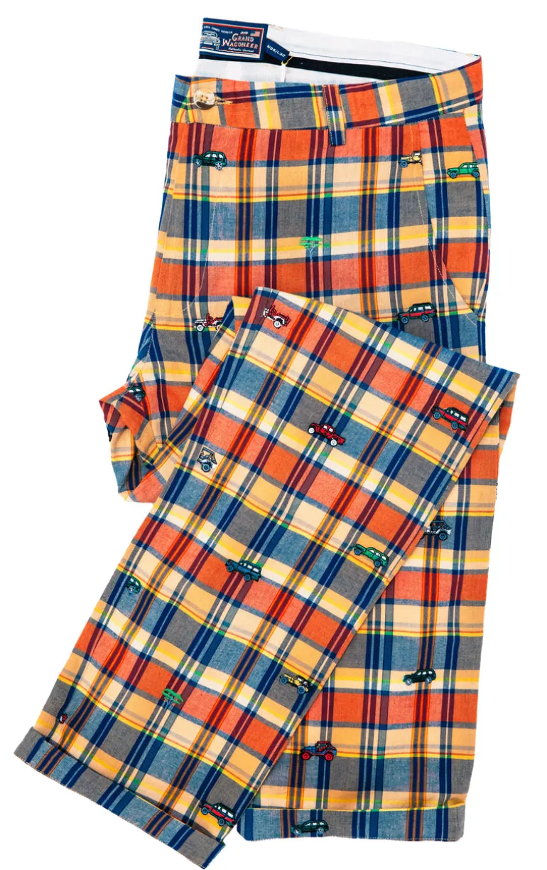 Jeep® x KJP Embroidered Madras Pants- Men's