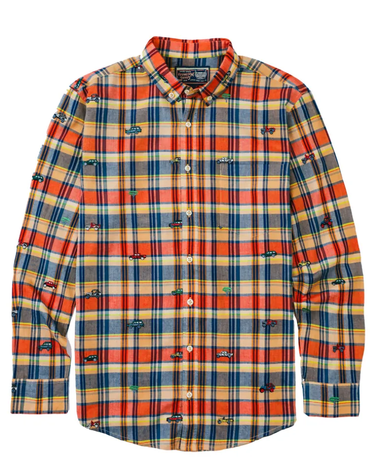 Jeep® x KJP Embroidered Madras Shirt- Men's