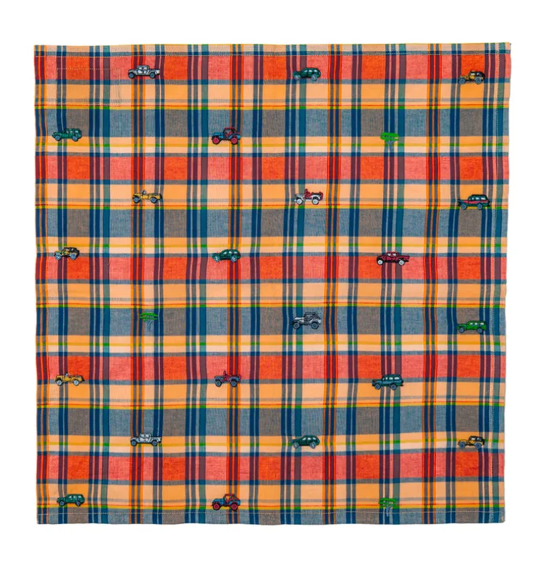Jeep® x KJP Embroidered Madras Dog Bandana