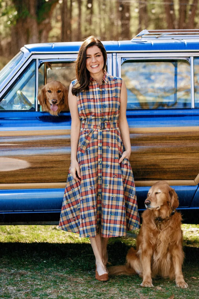 Jeep® x KJP Embroidered Madras Dress