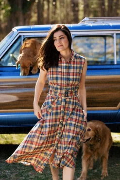 Jeep® x KJP Embroidered Madras Dress
