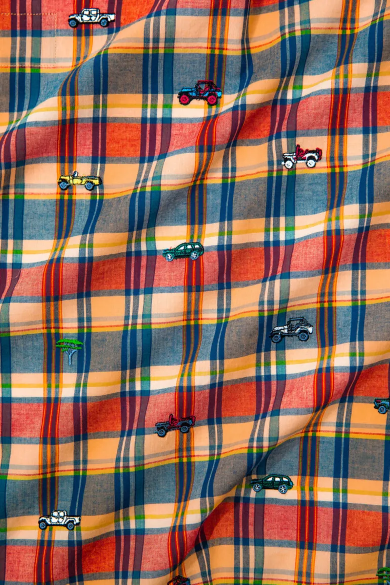 Jeep® x KJP Embroidered Madras Pants- Men's