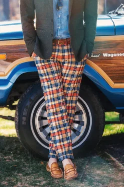 Jeep® x KJP Embroidered Madras Pants- Men's