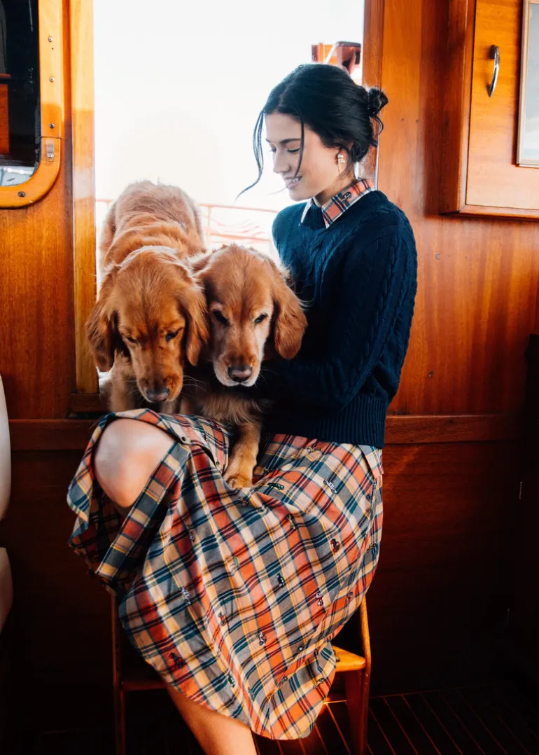 Jeep® x KJP Embroidered Madras Dress