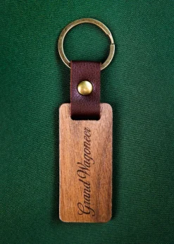 Jeep® x KJP Grand Wagoneer Wooden Keychain