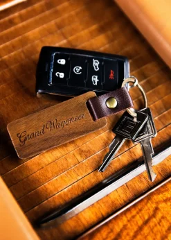 Jeep® x KJP Grand Wagoneer Wooden Keychain